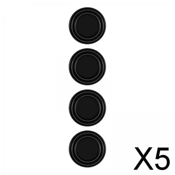 5X Car Door Absorber Cushion Gasket Decorative Buffer Bumper Cushion 4x Black no