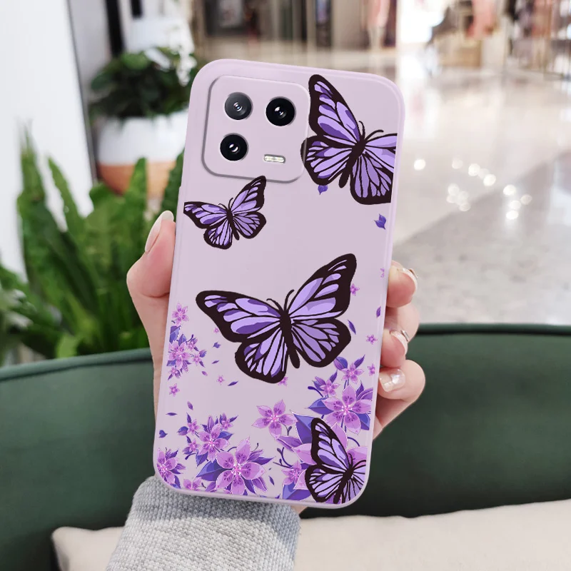 حالمة فراشة جراب هاتف ل Xiaomi 17 15 15T 14 14T 13 13T 12 12 12X 12T 12S Mi 11 11T 10 10T Pro Max Lite غطاء سيليكون