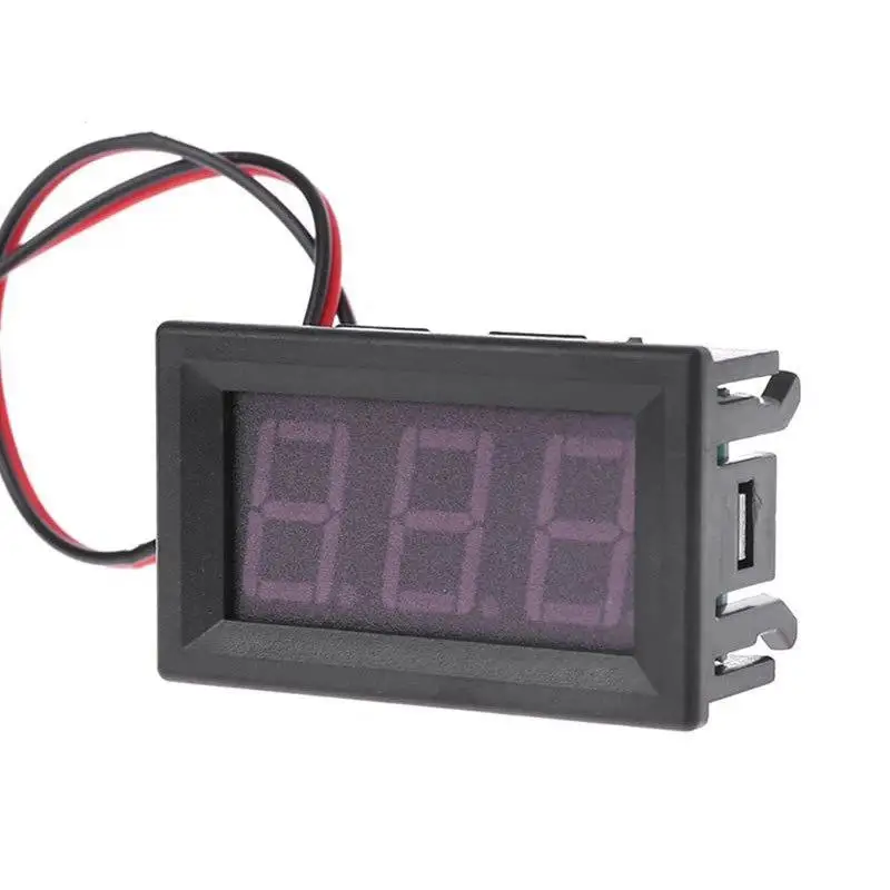 High Accuracy Digital Voltmeter Ammeter 4.5V-30V DC Waterproof Panel Volt Tester for Industrial Circuit Maintenance
