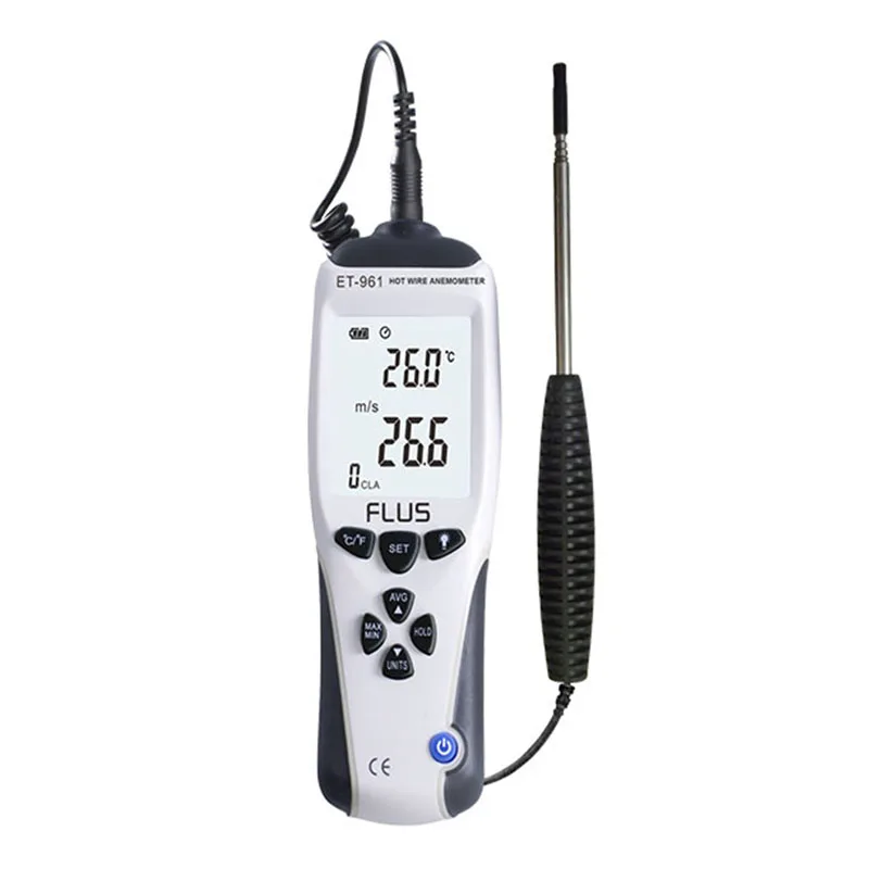 Manufacturer Wholesale Handheld Air Flow Sensor Hot Line Wind Speed Meter