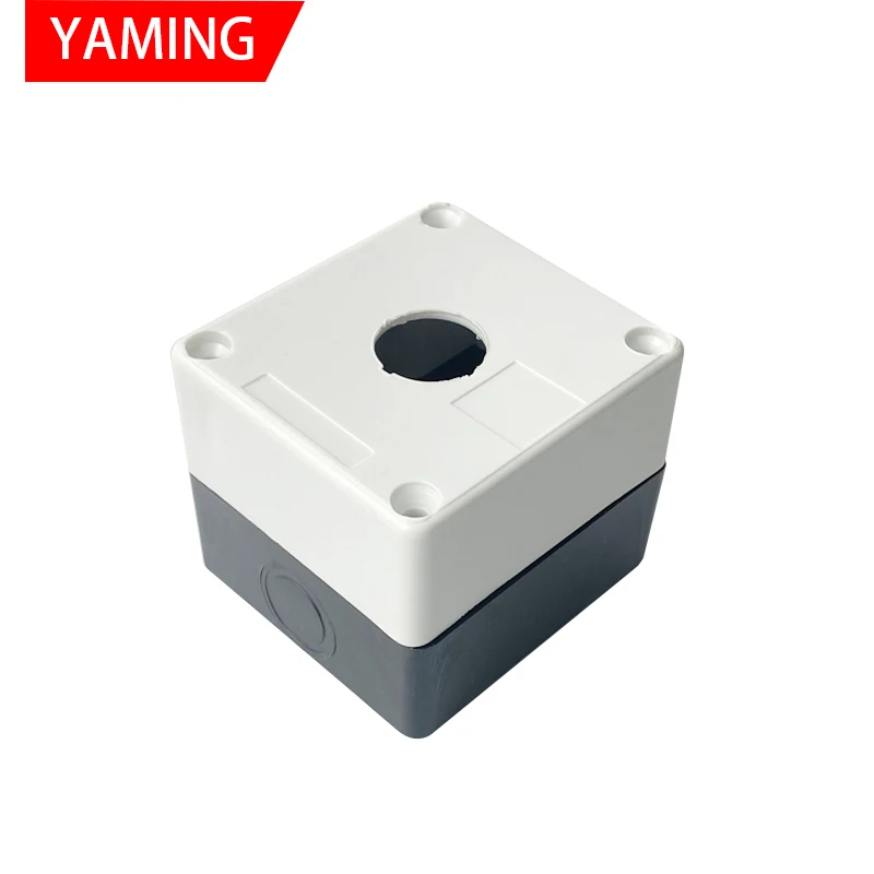 P199 One Holes 22mm XAL-B01 BX1-22 Equipment Urgent Emergency Stop Push Button Switch Box IP65 Gray plastic box