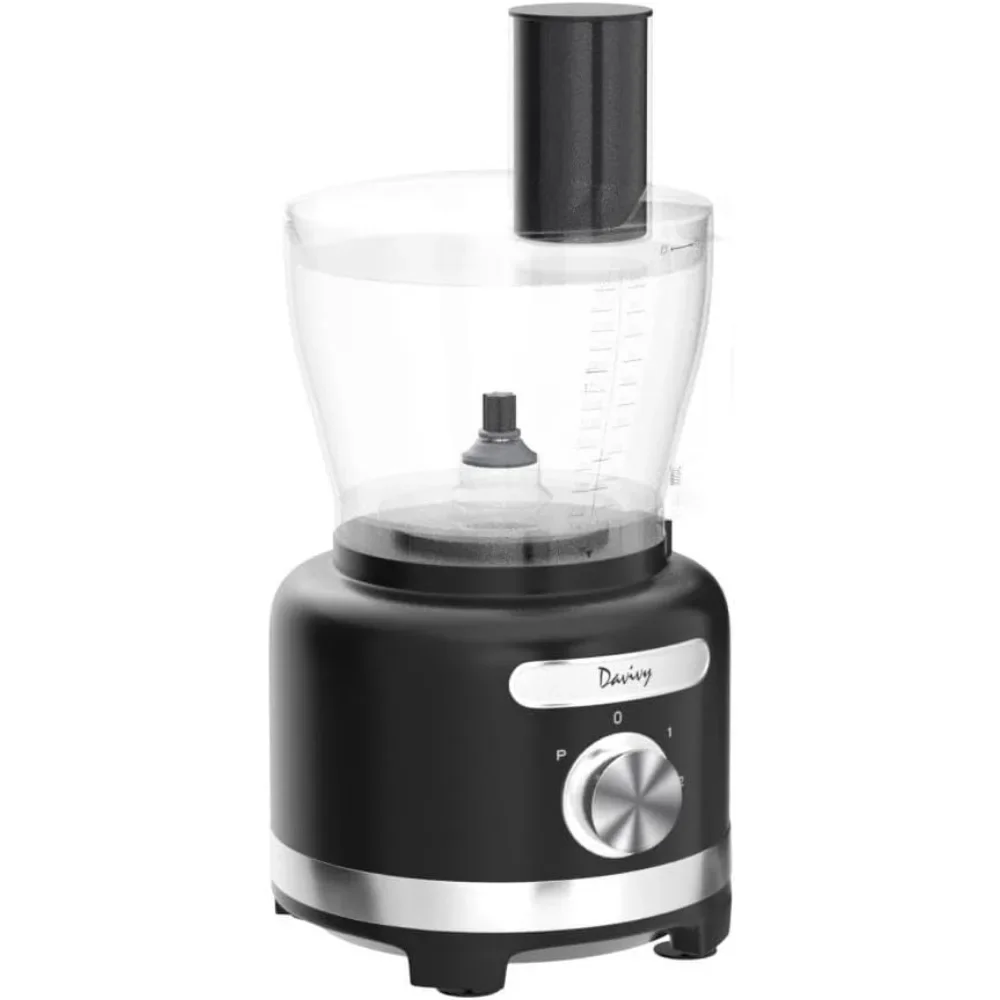 مجموعة خلاط محضرة الطعام سعة 16 كوبًا، 11 في 1 متعددة الوظائف سعة 3.8 لتر، 7 أكواب (60 أونصة) خلاط 1 كوب