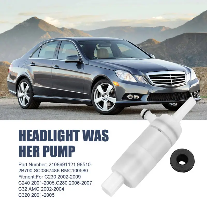 Headlight Washer Pump 2108691121 98510-2B700 SC0367486 BMC100580 For Mercedes-Benz W203 W208 W209 W210 W163 W211 W220