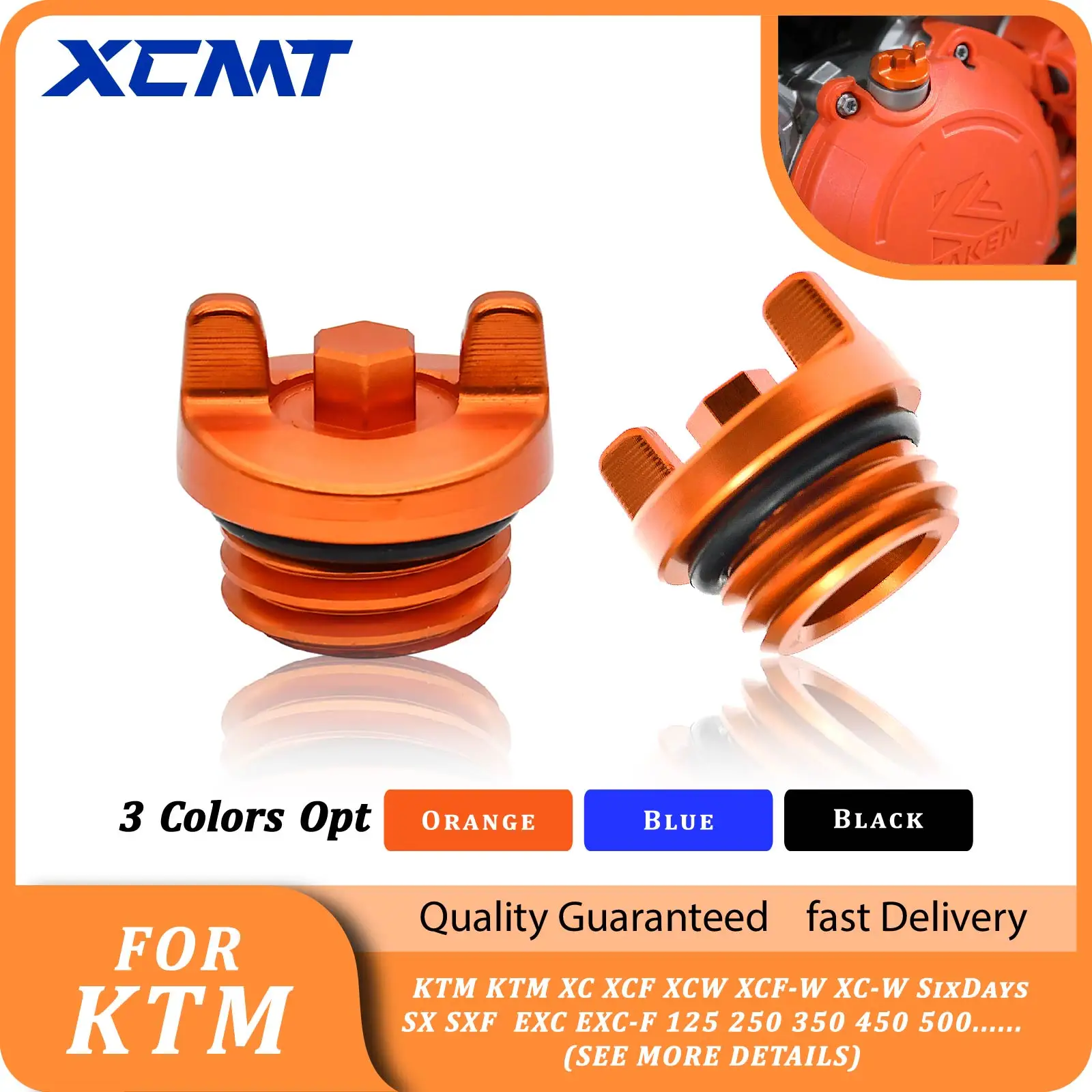 CNC Engine Oil Filler Plug Cap Cover For KTM SX SXF EXC EXC-F XC XCF XCW XCF-W XC-W SixDays 125 250 350 450 500 2004-2021 2023