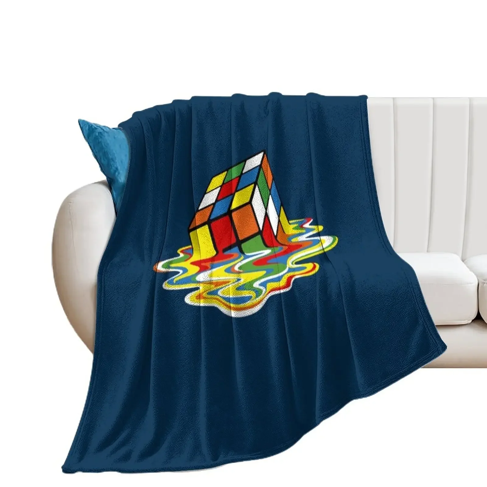 Melting cube Sheldon TBBT Throw Blanket Loose Hair Softest Blankets