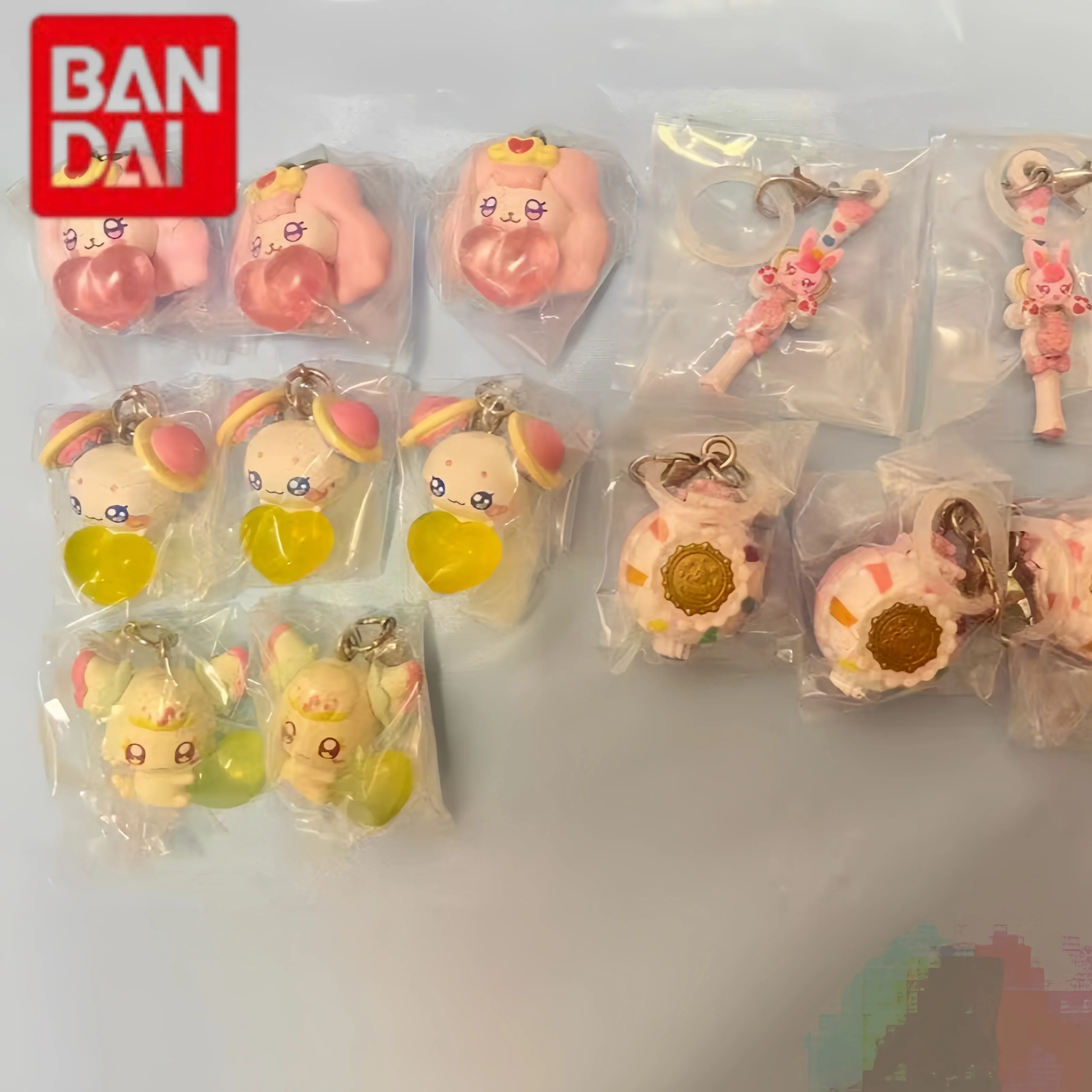 In Stock Bandai Twisted Egg Light Beauty Girl Guardian Elf Pendant Meipurumi Prupu Puff Prulu Bag Pendant Collectible Toys