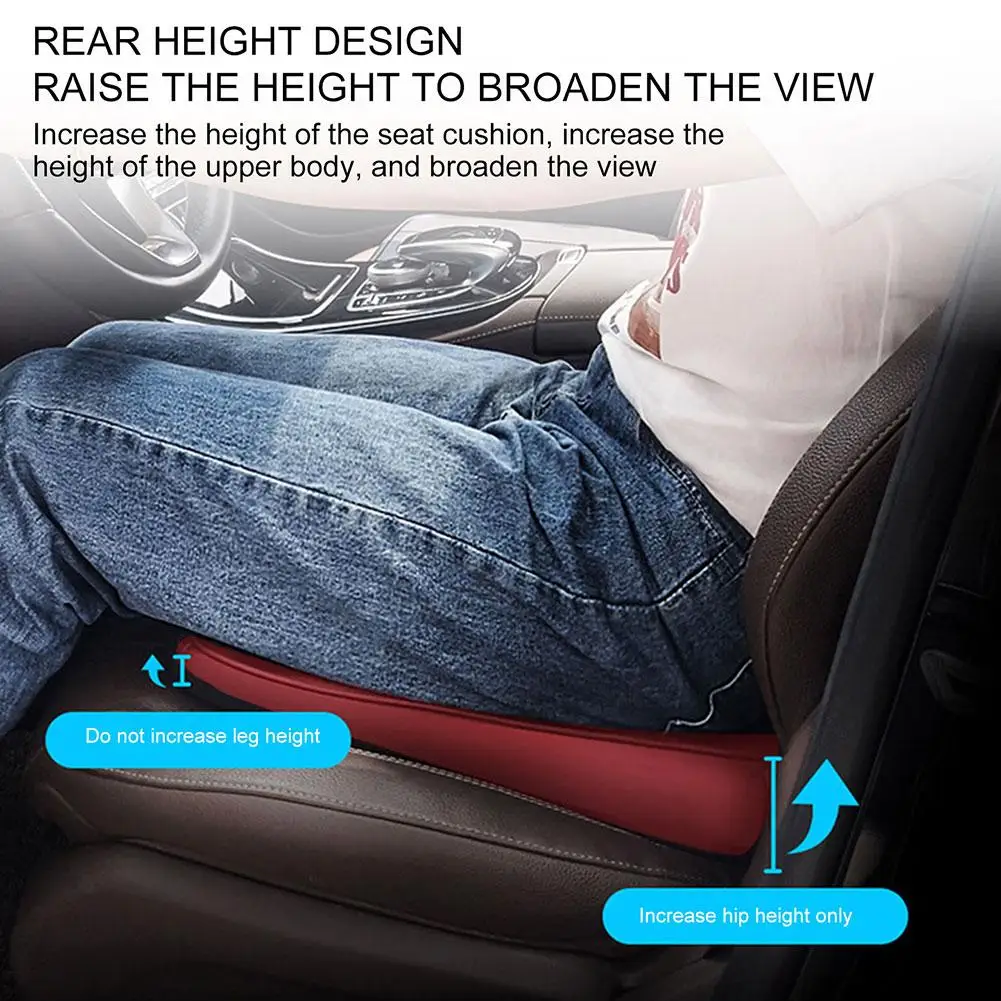 Car Booster Seat Cushion Heightening Height Boost Mat Breathable Portable Car Seat Pad Fatigue Relief Suitable For Cars Cha B7A6