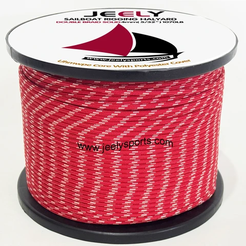 Веревка для швартовки парусных лодок из полиэстера с сердцевиной из UHMWPE, 4 мм, 1070 фунтов