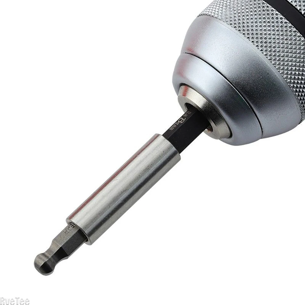 3Pcs Magnetic 1/4 Inch Ball Screwdriver Bits Auto Repair Tools 25mm Length Screwdriver Head 3mm 4mm 5mm 6mm
