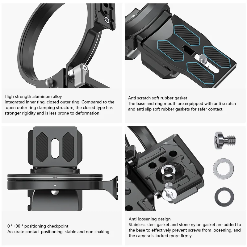 FALCAM Diameter 75mm/83mm Revolve Snap Magic Quick Ring F22&F38&F50 Horizontal-To-Vertical Mount Plate Kit For Cameras 3603/3604