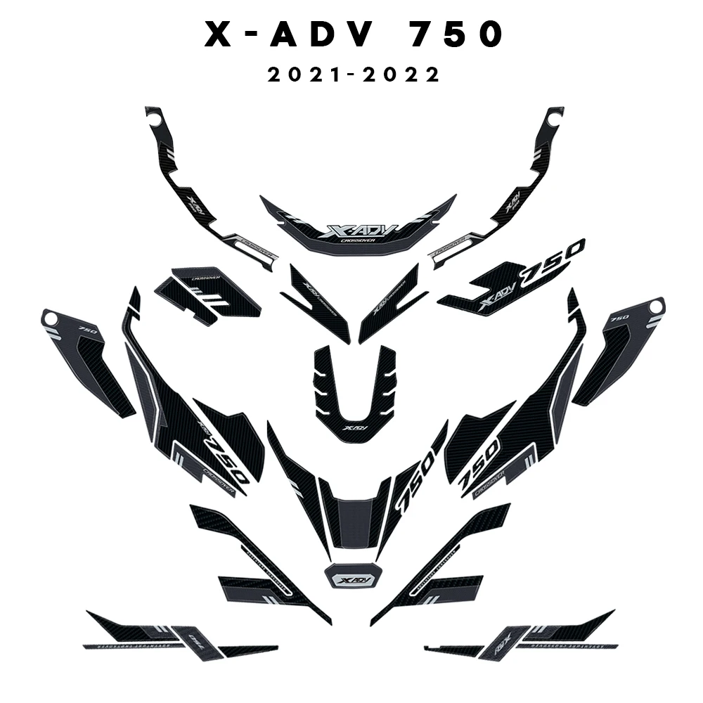 For HONDA X-ADV750 XADV X-ADV 750 XADV750 2021 2022 Stickers Tank pad protection Oil Gas Sticker 3D Protector Decoration kit