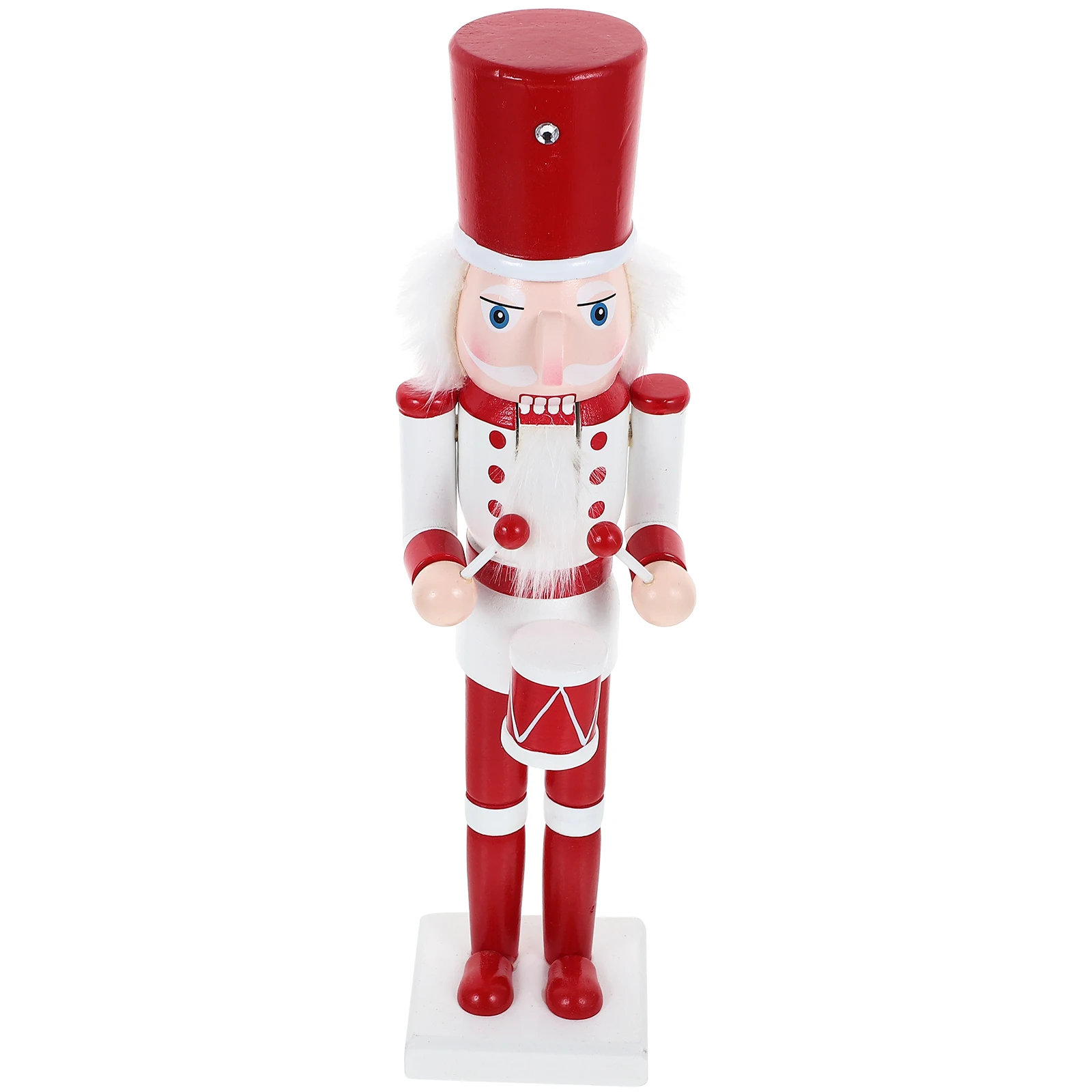 

Wooden Christmas Nutcracker Soldier Decoration Lifelike Craft for Tabletop Desktop Holiday Party Indoor Ornament Xmas Decor