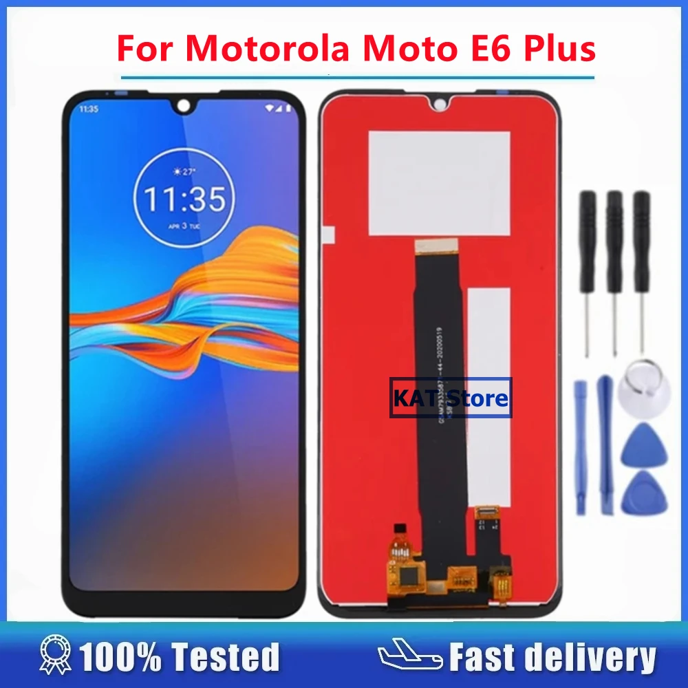 

For Motorola Moto E6 Plus PAGA0004 PAGA0004IN PAGA0033 LCD Touch Digitizer Screen Full Assembly Without Frame Replacement