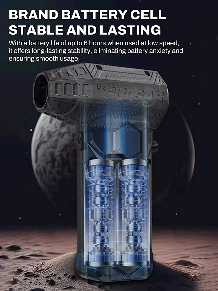 Ventilador de ar poderoso turbo jet ventilador 580000r/s espanador de ar comprimido consumo de eletricidade display bateria aspirador de pó