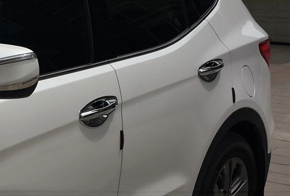 Подходит для Hyundai Santa Fe ix45, внешняя дверная ручка автомобиля, накладка на рамку, наклейка, внешние аксессуары 2013, 2014, 2015, 2016, 2017 Подходит для Hyundai Santa Fe ix45, внешняя дверная ручка автомобиля, накладка на рамку, наклейка, внешние аксессуары 2013, 2014, 2015, 2016, 2017
