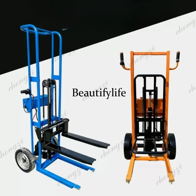 

A81 electric tiger truck lift forklift all electric small trolley loading and unloading stacker
