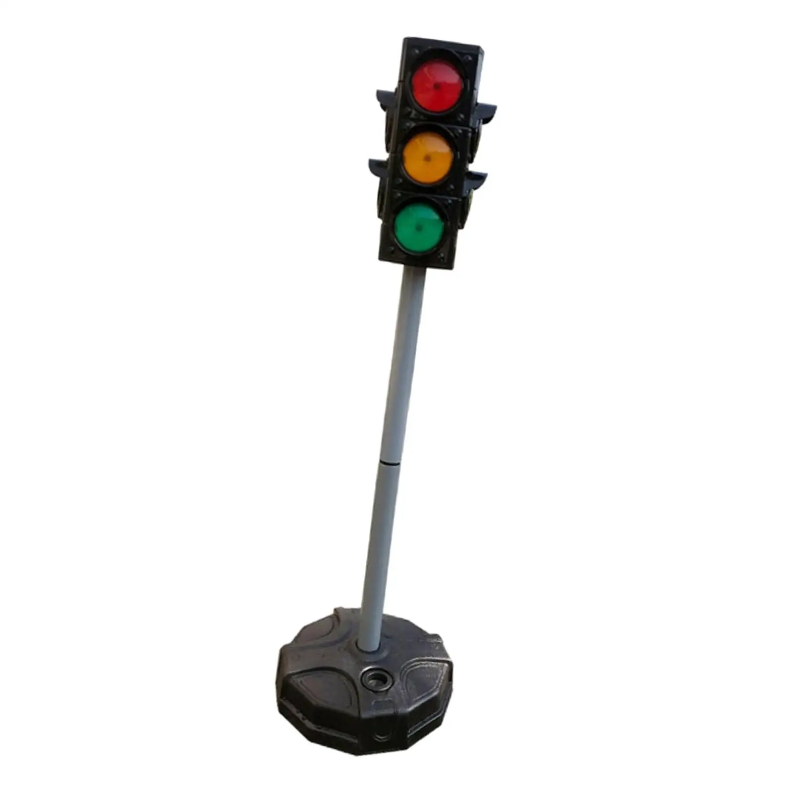 Traffic Light Toy Playset Road Sign Simulation Road Traffic Signal with Lights and Sounds for Teaching Props Classroom Birthday