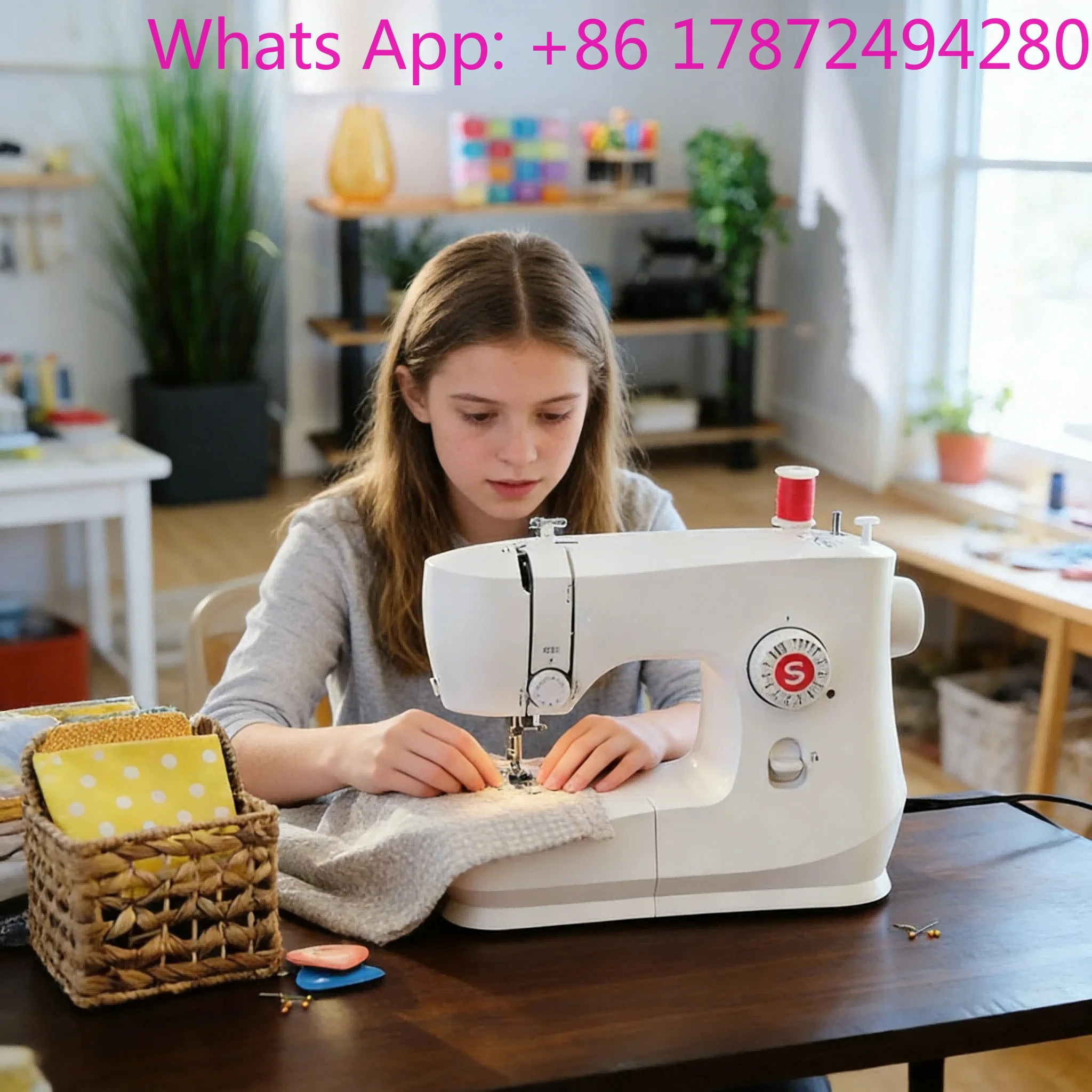 M1255 Hot Sale Practical Cheap Suitable for Beginners Home Small Simple Operation Electric Sewing Machine