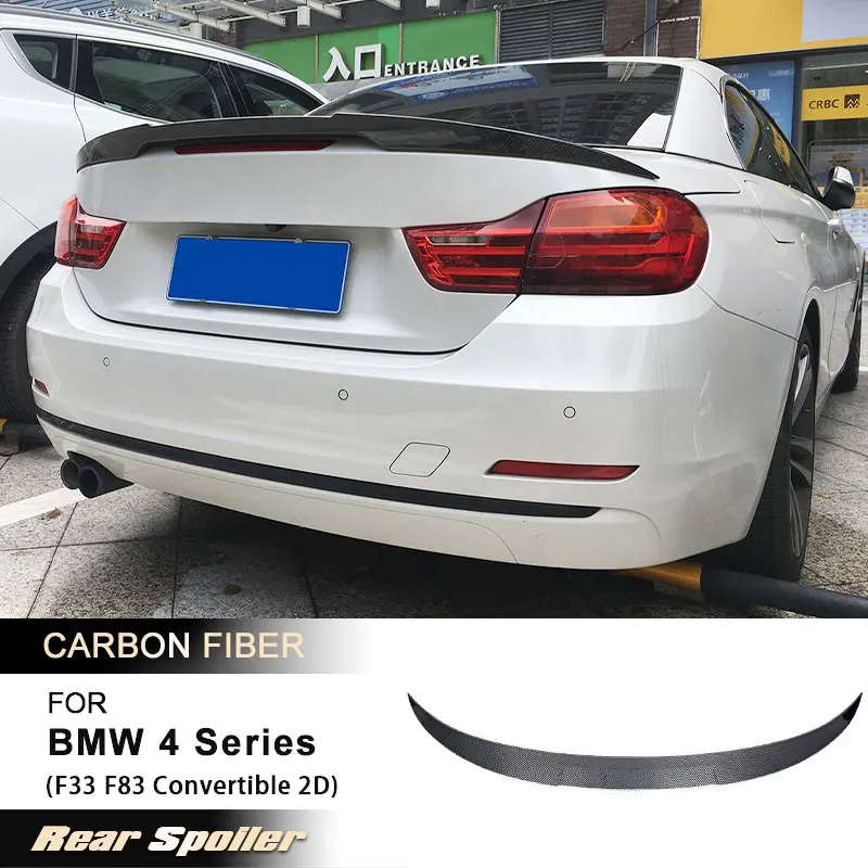 

Car Rear Trunk Spoiler Wings for BMW 4 Series F33 F83 Convertible 2-Door 428i 2014-2019 Rear Spoiler Boot Wing Lip Carbon Fiber