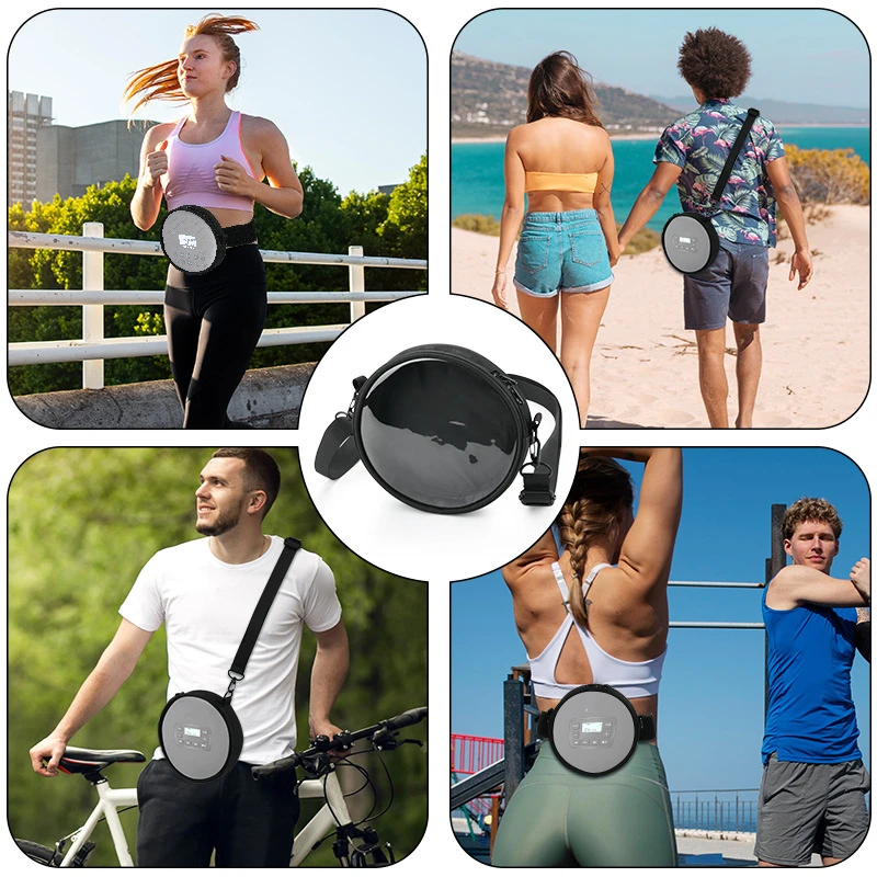 Universal CD Player Protective Case Portable Storage Bag TPU Transparent Touchable CD Player Adjustable Shoulder Crossbody Bag