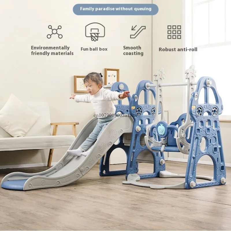 Jouet multifonctionnel pour enfants, combinaison de balançoire coulissante, accessoire d'escalade pour bébé, aire de jeux intérieure, jouets coulissants en forme de voiture pour enfants