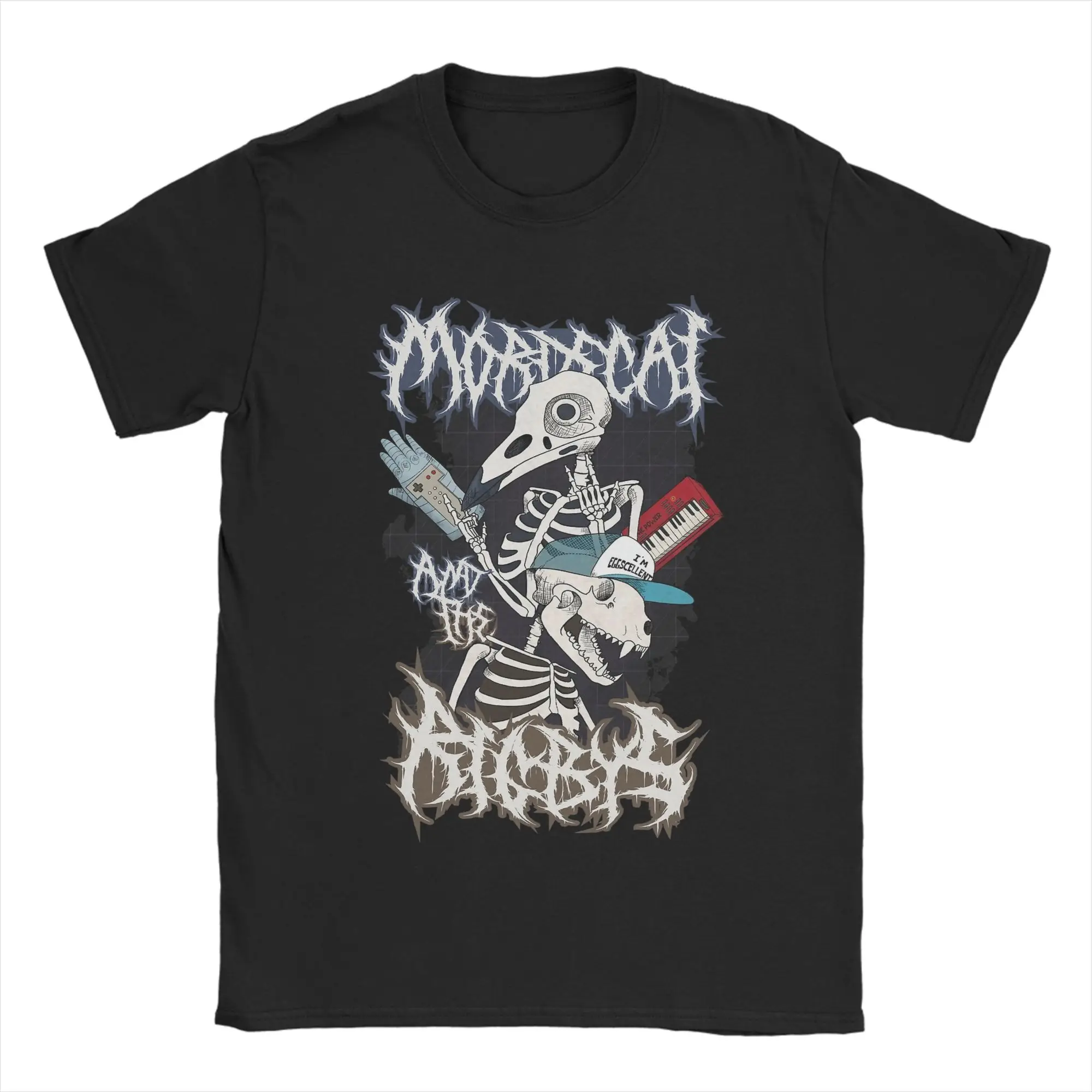 Mordecai and the Rigbys Band T-Shirt Men Women Regulars Show  Casual Pure Cotton Tees Crew Neck Short Sleeve T Shirt