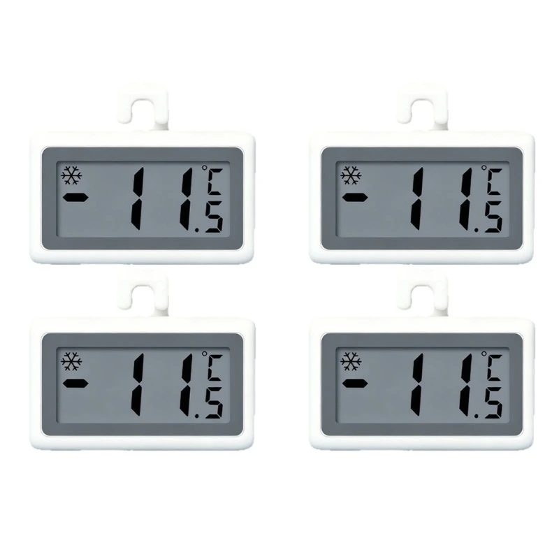   Daily Refrigerator Shelf Temperature Monitor with Display, Hook Hanging Design, and Cold Storage Viewing for Home Cabinets