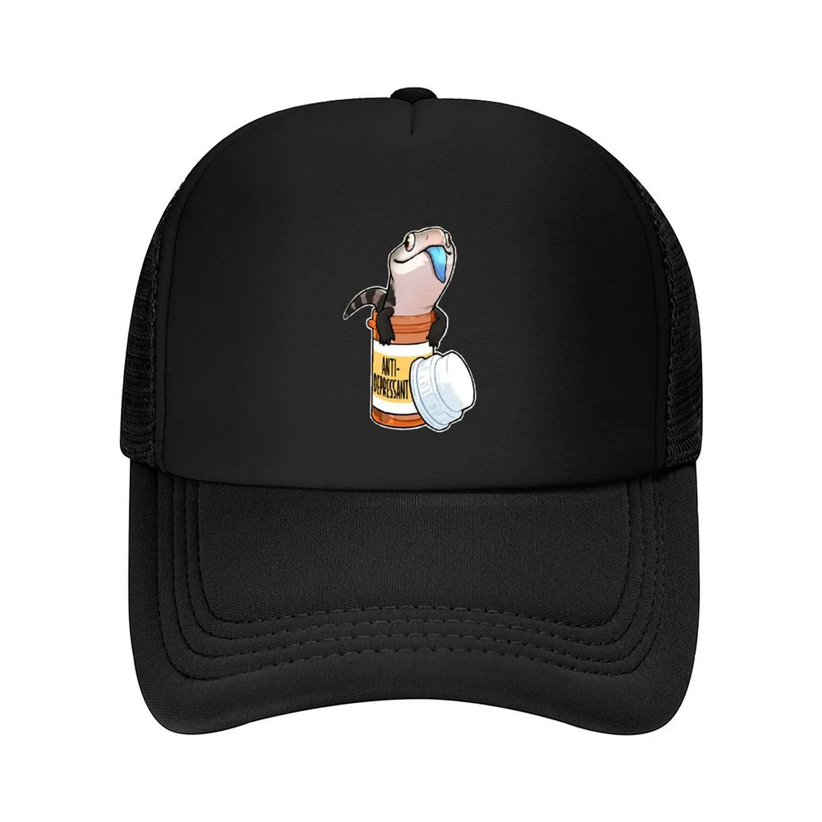 

Blue Tongue Skink Cartoon, Cute Skink Lizard Baseball Cap Sun Cap Luxury Hat sun caps Custom Cap For Man Women's