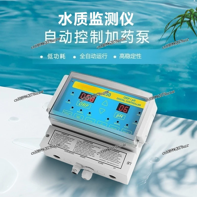 Swimming Pool Water Quality Monitor PH/ORP Residual Chlorine Monitor Multi-function, Water Quality Detector