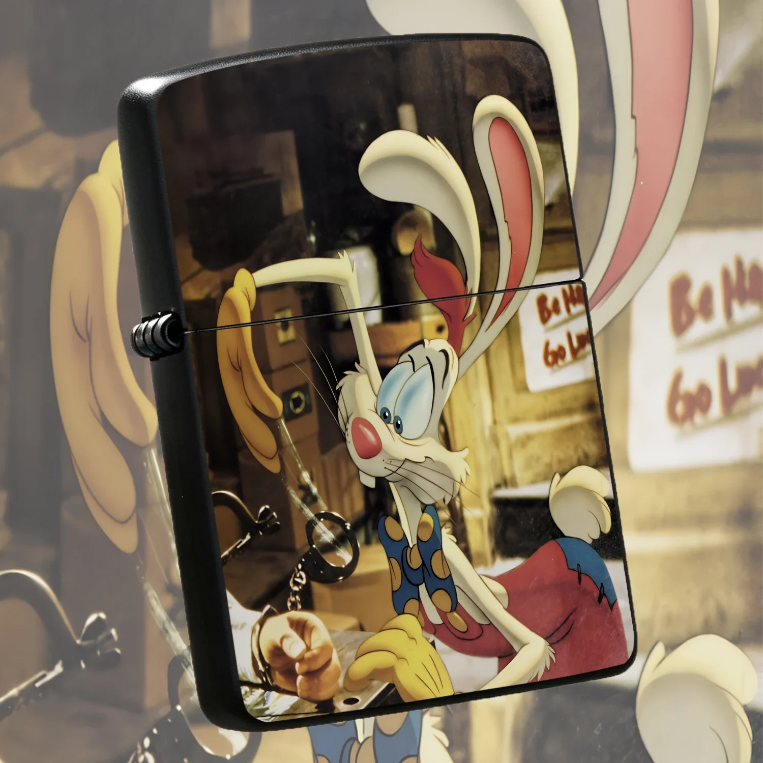 Vintage Roger Rabbit Printed Lighter Fun Creative Pocket Igniter Portable Stylish Accessory For Daily Use Gifting Decor Ideal For All Scenes Festive Casual Occasions Unique Souvenir For Animation Fans Interesting And Humorous Lighters