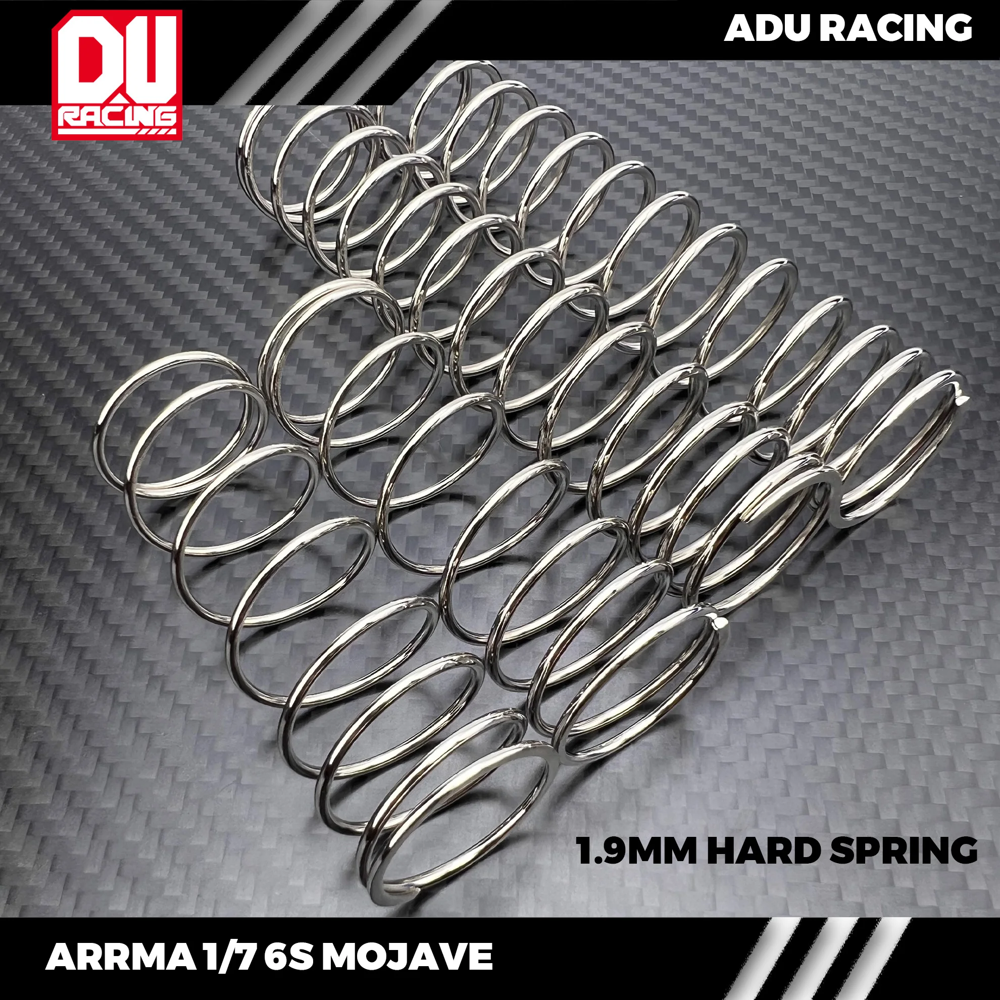 ADU RACING HARD 1.9MM Shock Springs for 6s MOJAVE MOJAVE EXB ARA330643 ARA330644