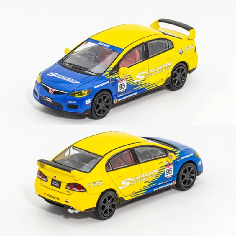 Shadow/DCT Diecast 1:64 Scale Type-R FD2 Spoon Painted Alloy Car Model Finished Simulation Series Gift Toy Souvenirs Collection