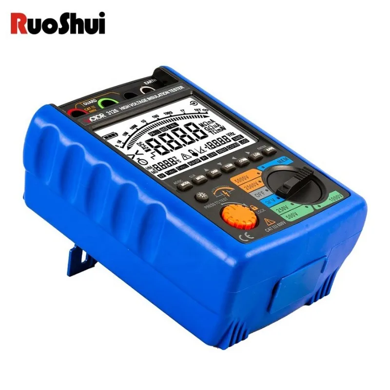 RUOSHUI 3126 Hight Voltage Digital Insulation Resistance Megohmmeters Resistance Tester  Insulation Meters 5000V 