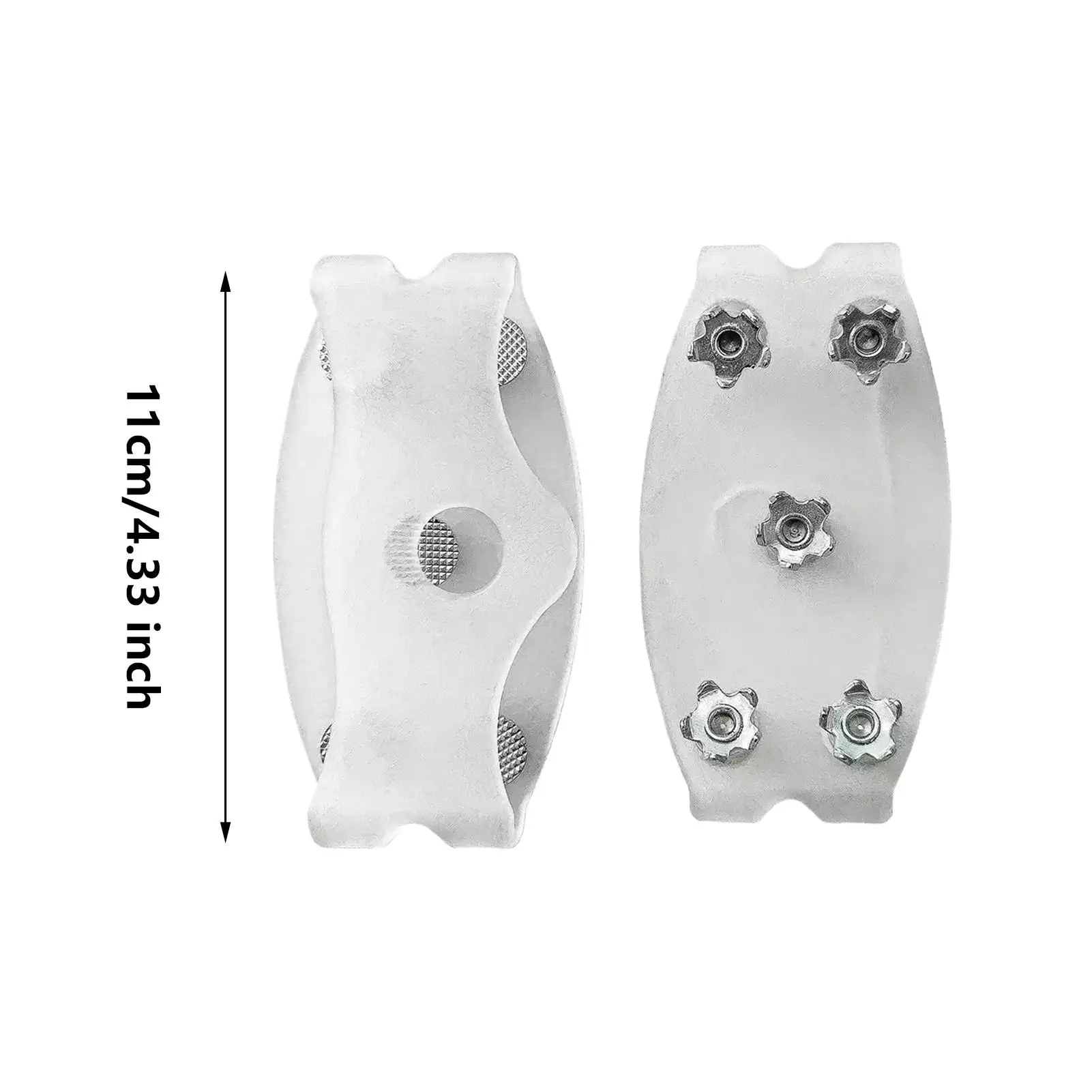 مرابط الثلج للأحذية أحذية واضحة مسمار الجر المضادة للانزلاق أحذية الجليد القابضون للرجال النساء المبتدئين المشي لمسافات طويلة تسلق #6