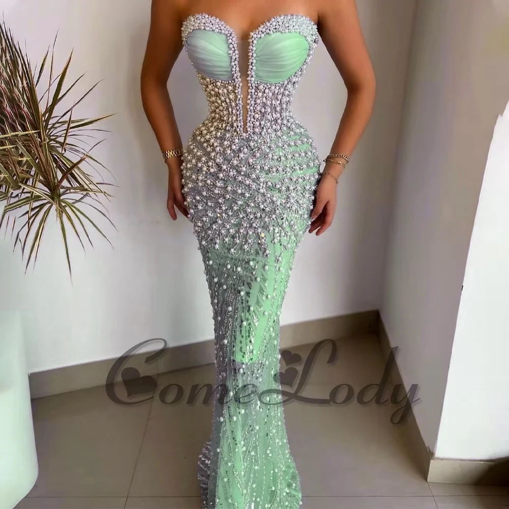 sachin and babi light blue dress Elegant Mermaid Beaded Spaghetti Straps Black Red Long Evening Prom Dr –  MarryLover