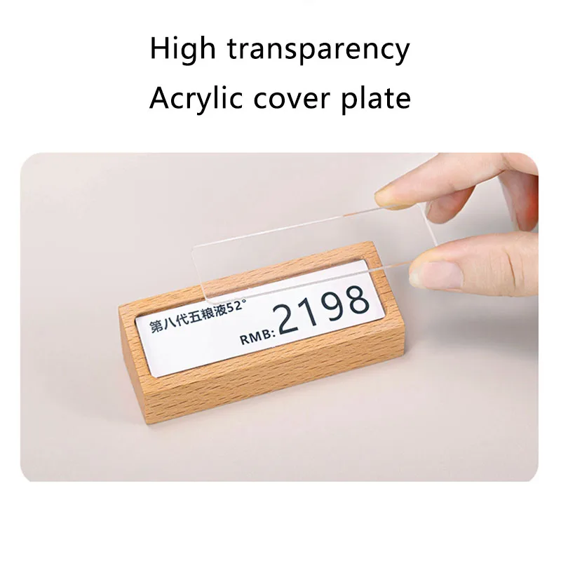 Solid Wood Price Display Board, Table Sign, Wooden Price Board, Card Table Sign, Price Board, Commodity Price Sign, Meal Sign