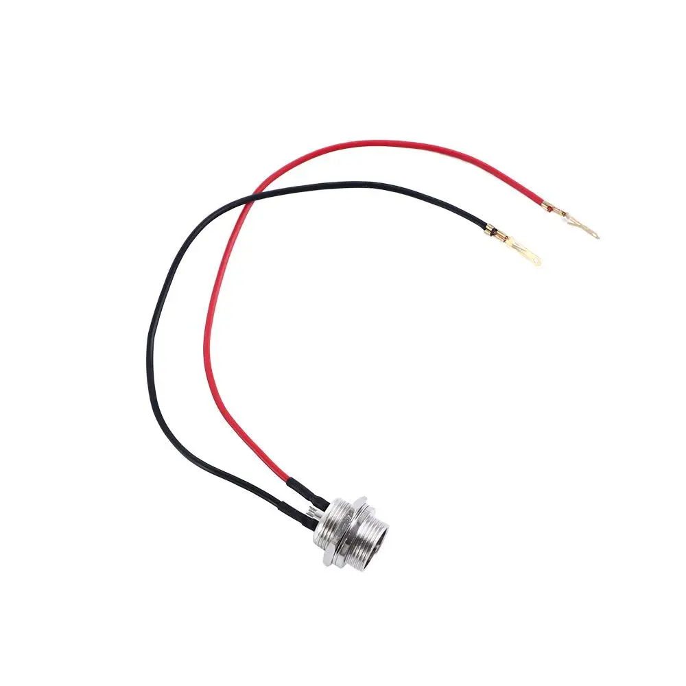 Durable Electric Bicycle Round Head Three-hole 24V 36V Inline Connector Charging Port Battery Charging Jack Socket