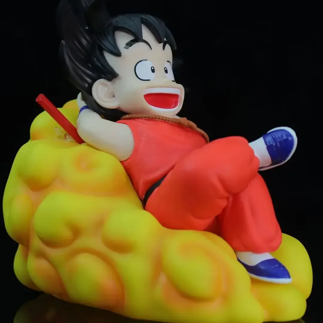 Dragon Ball Goku Light-Emitting Jinderun Figures Model Gift Creative Ornament Desktop Decoration Kawaii Toys Anime Peripheral