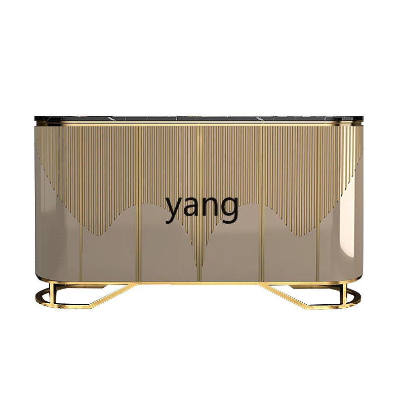

LZR marble side cabinet fashionable modern simple white entrance foyer partition