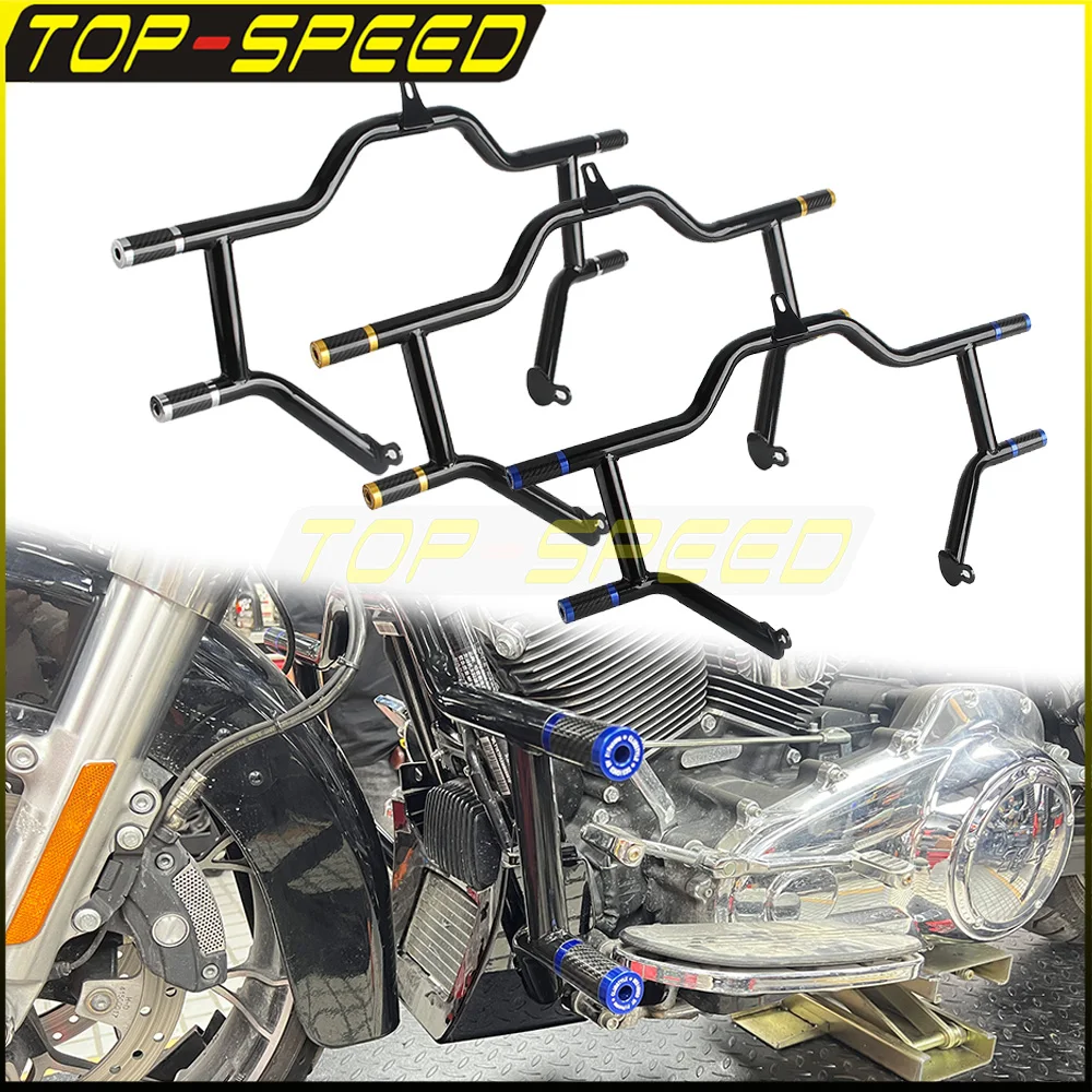 

Front Crash Bar Motorcycle Highway Engine Guard Falling Protector For Harley Touring Electra Glide FLHTC FLHT FLHTCU FLHTCUL