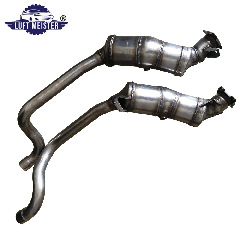 2pcs Front Catalytic Converter for Porsche Panamera 4.8L V8  2010-2014 W/O TURBO  Includes Front Pipe 970113349AX 970113350AX