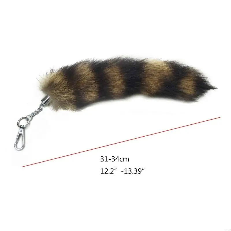 AXYD RACCOON TAIL KEY-RING CHAIN ​​CEYRE-CHEAIN CEYRING INTRE