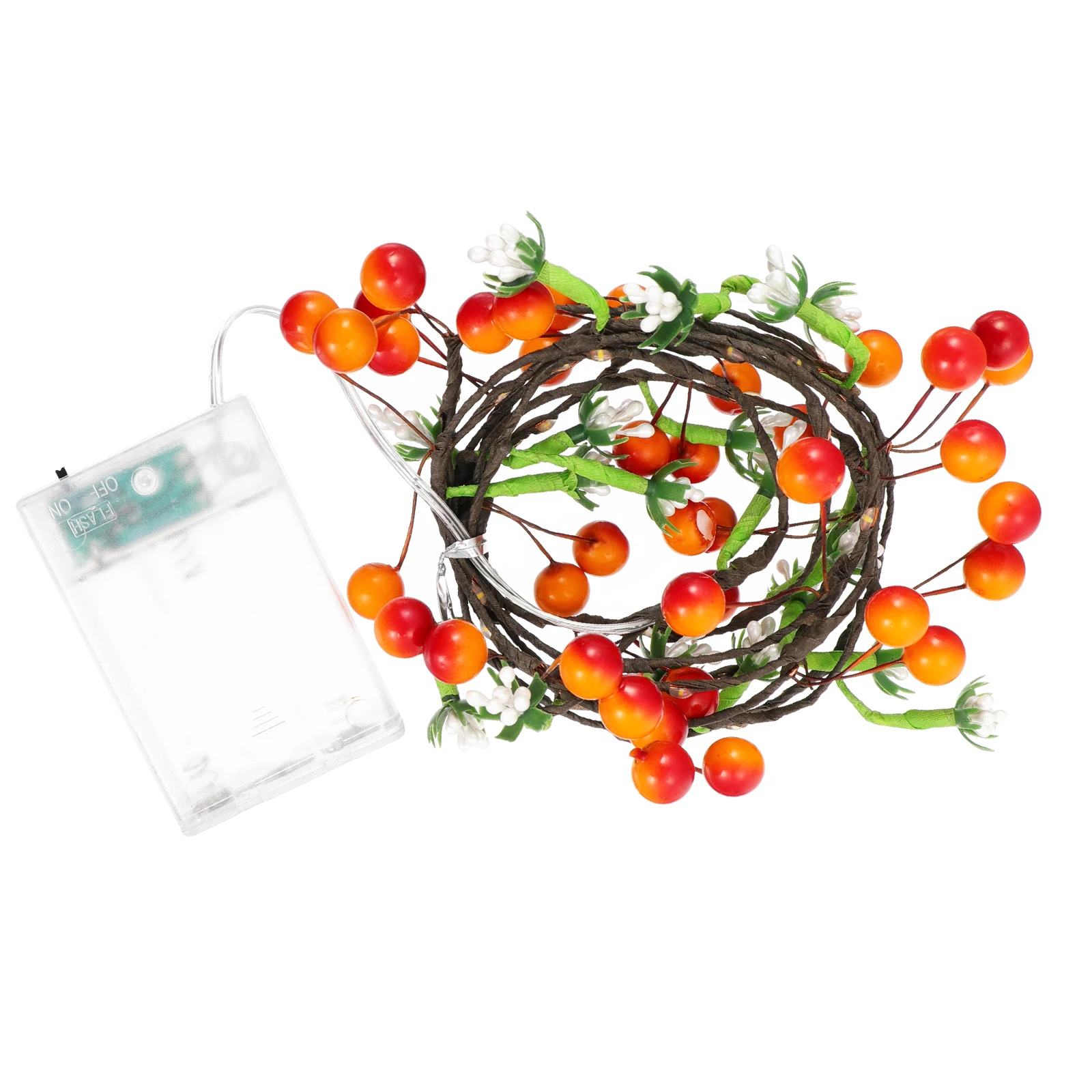 

Simulated Rattan Rattan String Light Light EVA Plastic LED Berry Vine Lamp for Wall Window Party DIYDecoration