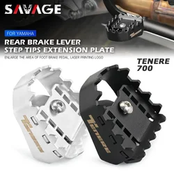 Palanca de freno de pie trasero para motocicleta YAMAHA Tenere 700 XTZ 700/690, placa de extensión de puntas de paso, extensor de Pedal de ampliación XTZ07