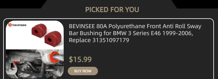 BEVINSEE Aluminium-Differentiallager-Buchsen-Sets für BMW E46 1999-2005 Z4 E85 2003-2008, ersetzt 33176770788/33176751808 – Detail 2