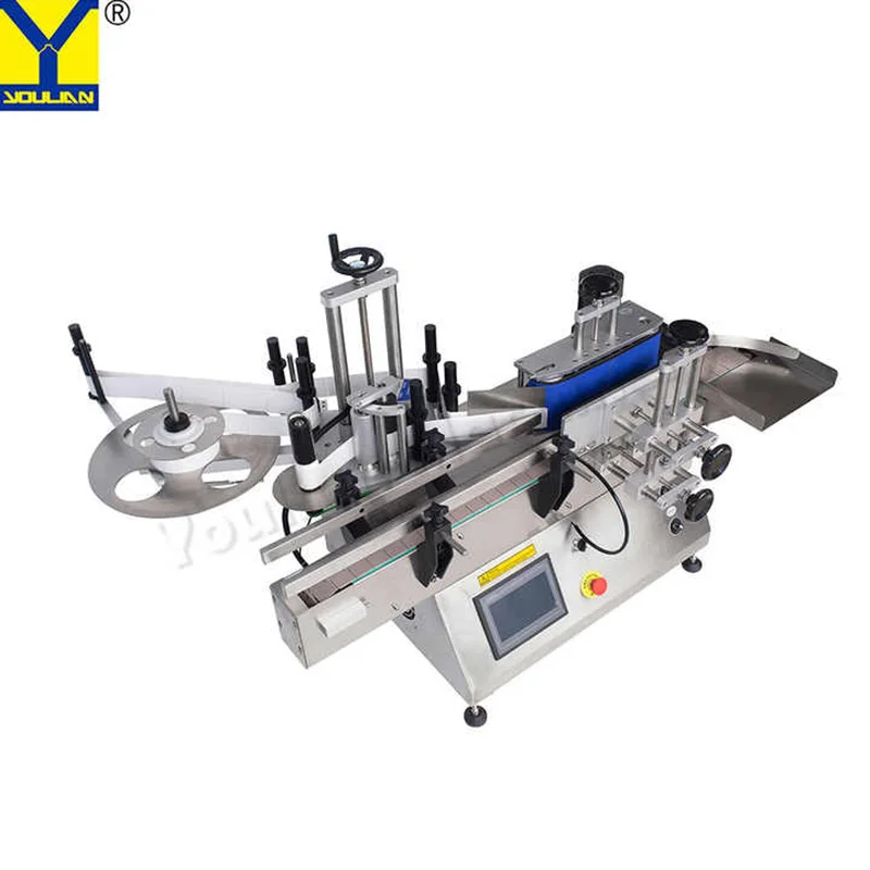 自動ステッカーラベリングマシン、多機能ラベルアプリケーター、ベンチトップ、ラウンドボトル用ワイン缶ジャー、米国ストック、MT-130