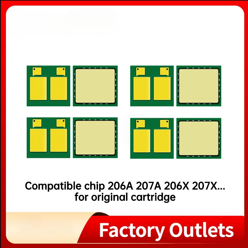 1x Toner Chip for HP Color LaserJet Pro M255dw,M255nw,MFP M282nw,M283fdn,M283fdw （206A，206X，207A，207X) Refill