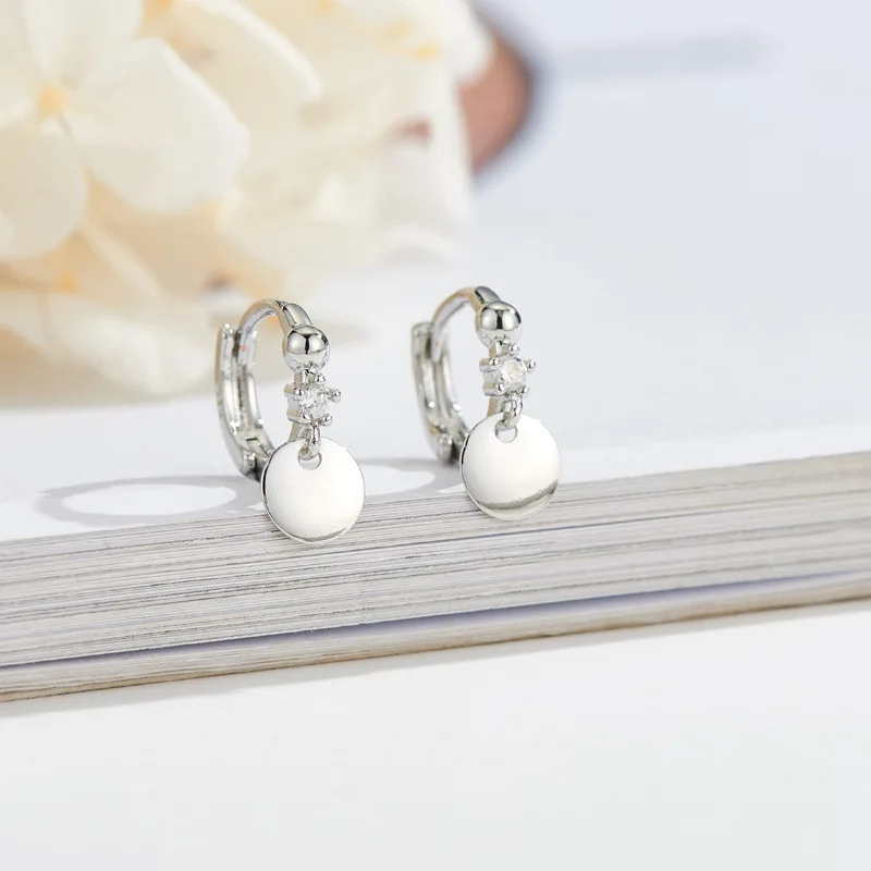 REETI 925 Sterling Silver Start Hoop Earrings for Women Silver Jewelry Gifts Trendy initial earrings