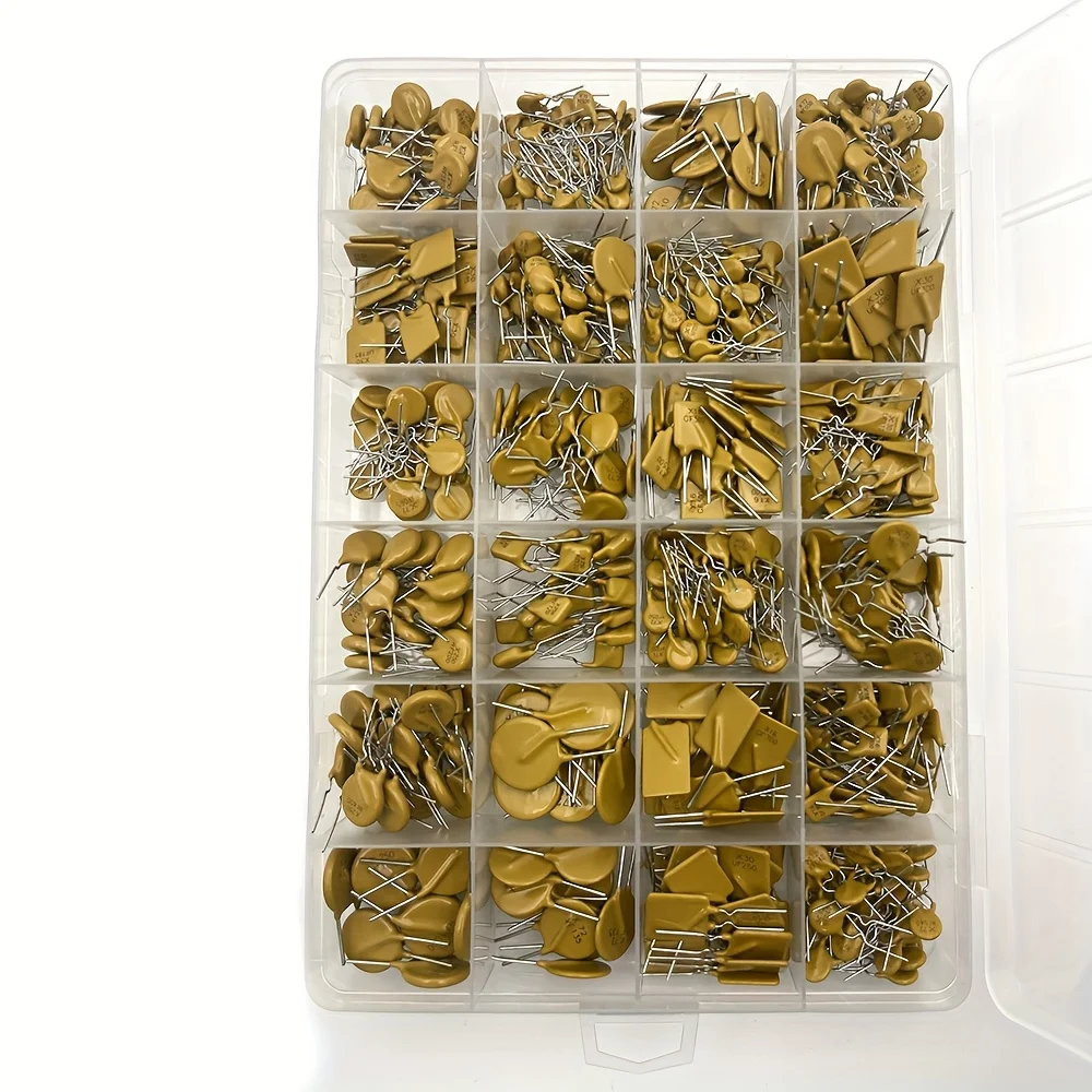 610PCS 24values Self-Recovery Fuse Assorted PPTC KIT 0.05A 0.1A 0.2A 0.25A 0.3A 0.4A 0.5A 0.75A 0.9A 1.1A 1.35A 2A 2.5A 3.75A