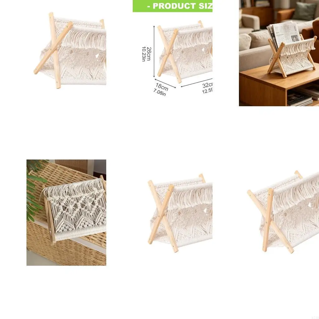 

Lightweight Flexible Magazine Base And Cotton Cord Design For Literature Storage 26x18x32cm 37JD